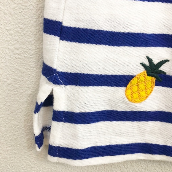 J. Crew Factory Embroidered Pineapple Top - Picture 5 of 6